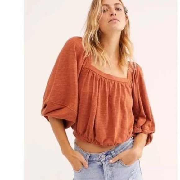 Free people blouse ballon sleeves. - Picture 5 of 5